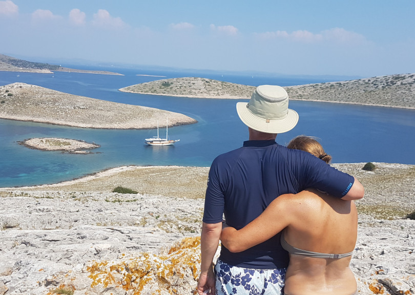 Enjoy day at sea on wooden gulet